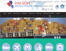 Tablet Screenshot of haison.com.au
